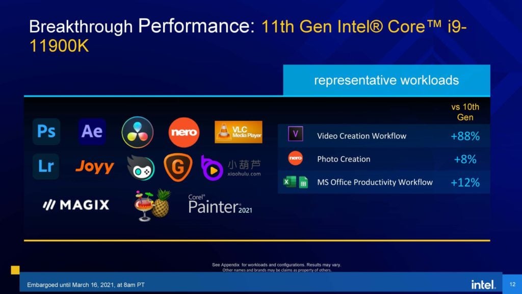 Image 14 : Intel détaille sa gamme Rocket Lake-S