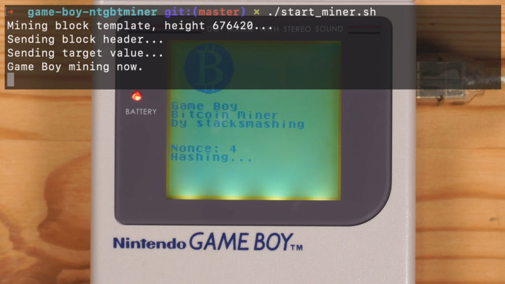 Image 3 : La Game Boy aussi peut miner des Bitcoins, la preuve en vidéo