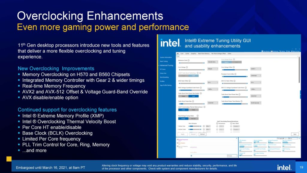 Image 18 : Intel détaille sa gamme Rocket Lake-S