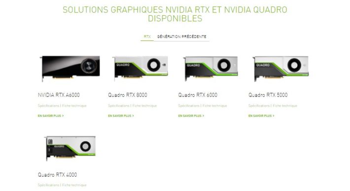Carte graphique professionnelle - Trouvez le meilleur prix sur leDénicheur