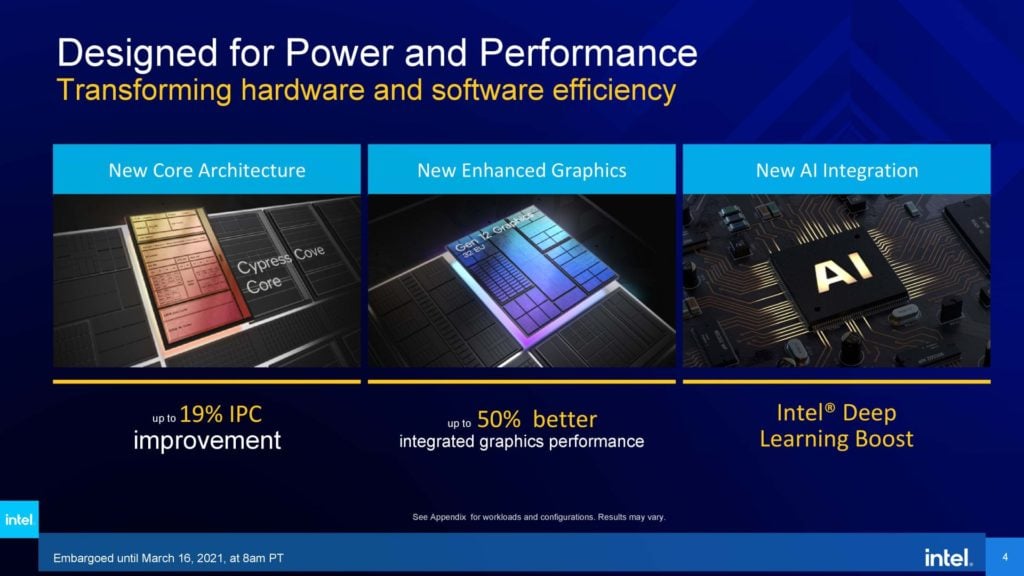 Image 6 : Intel détaille sa gamme Rocket Lake-S