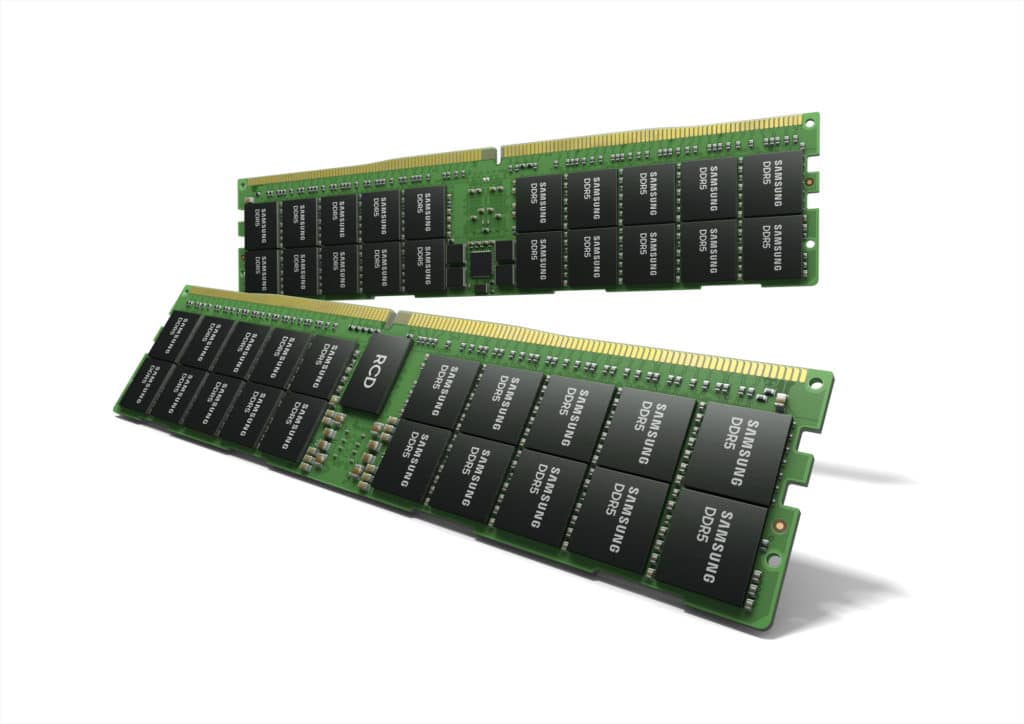 Image 1 : Samsung a mis au point une barrette mémoire DDR5 de 512 Go