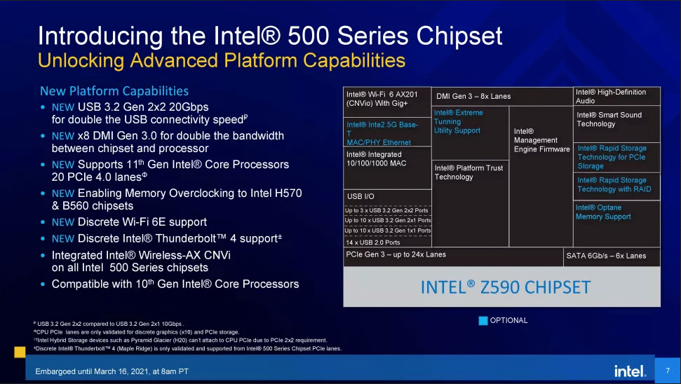 Image 17 : Intel détaille sa gamme Rocket Lake-S