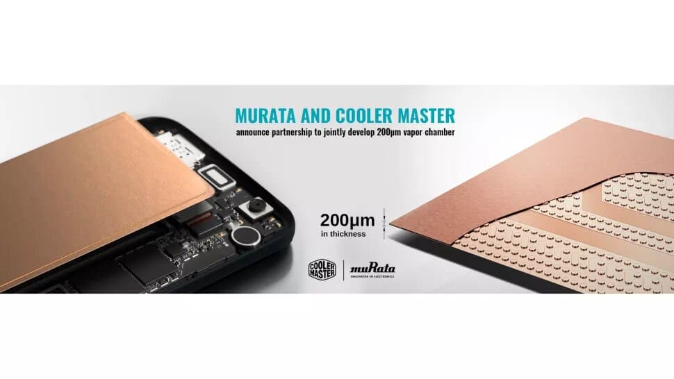 Image 1 : Cooler Master et Murata élaborent une chambre à vapeur de seulement 200 micromètres