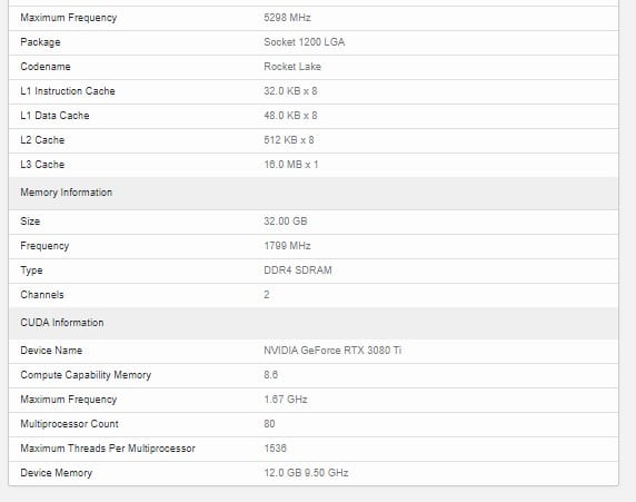 Image 6 : Plein d’informations sur les GeForce RTX 3080 Ti et RTX 3070 Ti : dates, spécifications, résultats de benchmarks