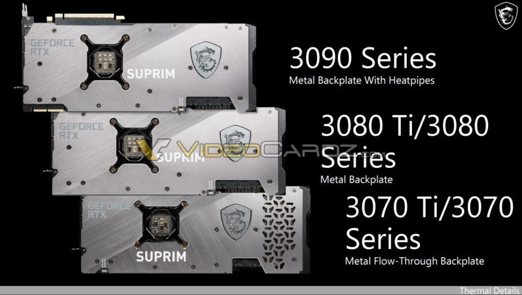 Image 1 : MSI confirme l’arrivée des GeForce RTX 3080 Ti et RTX 3070 Ti