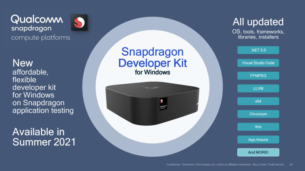 Image 5 : Qualcomm présente son Snapdragon 7c Gen 2 et un kit de développement Windows 10 on ARM