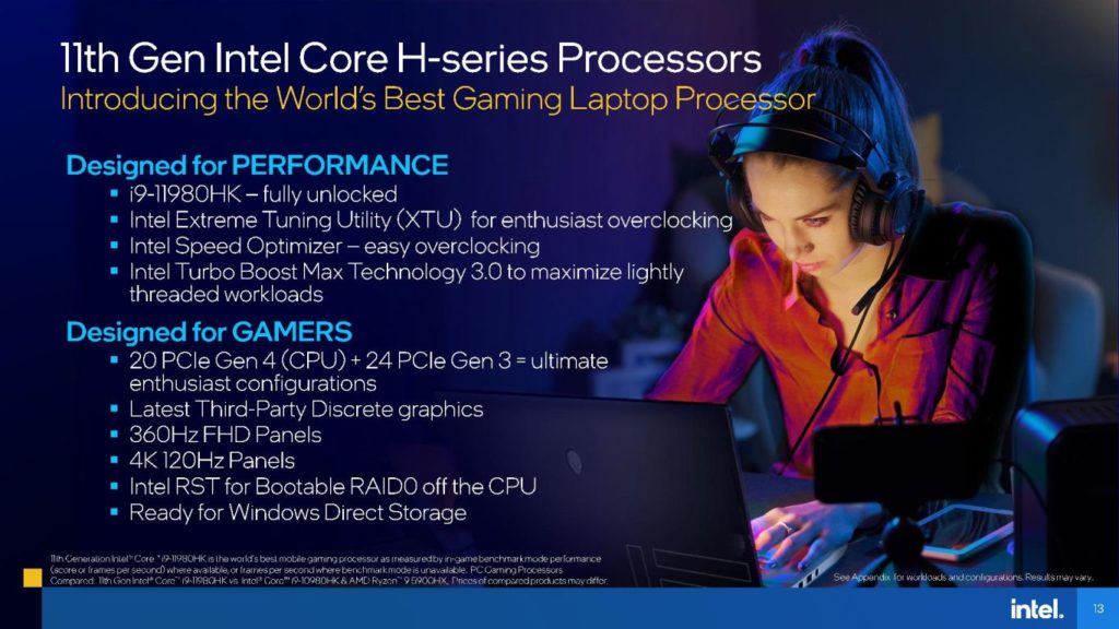 Image 5 : Intel lance ses processeurs Tiger Lake-H à 8 et 6 cœurs