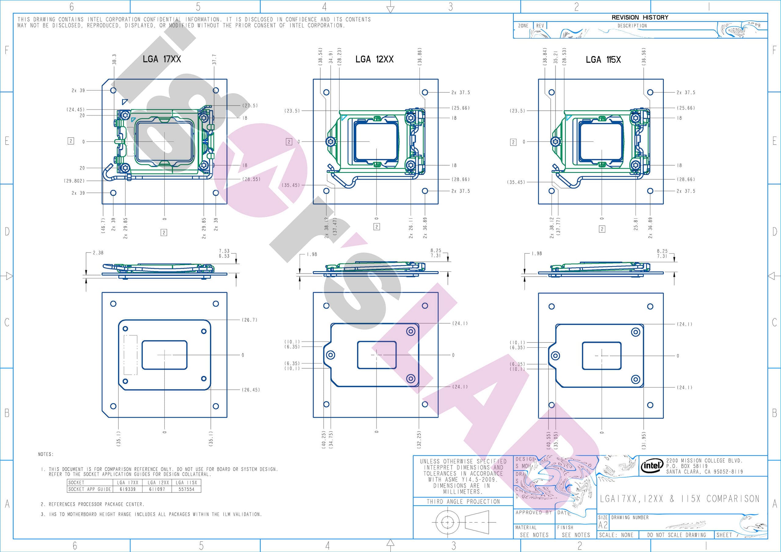 Photo libre de droit de Socket Cpu Intel Lga 1151 Sur Carte Mère