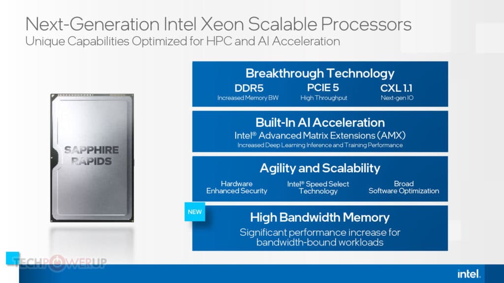 Image 8 : Certains processeurs Intel Sapphire Rapids auront de la mémoire HBM intégrée