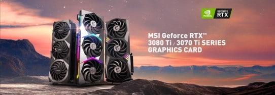 Image 1 : MSI présente sa gamme de GeForce RTX 3080 et 3070 Ti