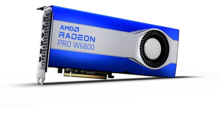 Image 2 : AMD officialise ses cartes graphiques Radeon PRO W6000 : jusqu’à 32 Go de VRAM et 60 UE