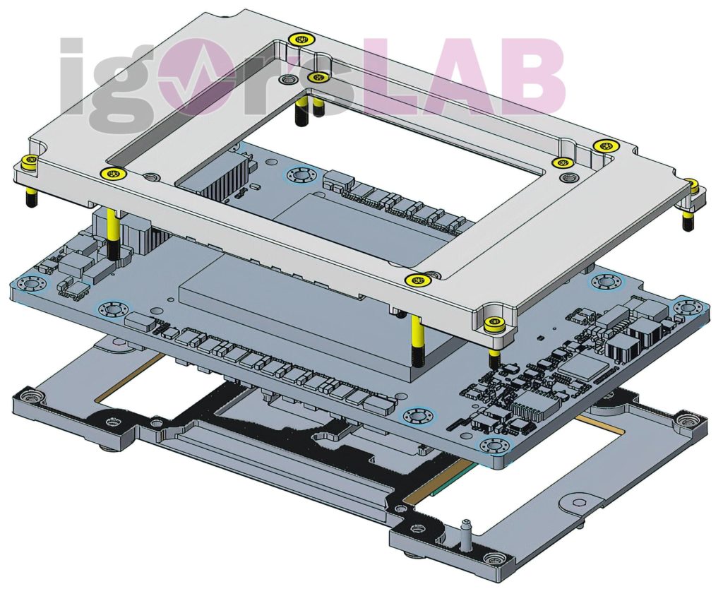 Image 3 : Une solution GPU Ponte Vecchio au format OAM détaillée