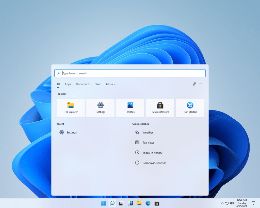 Image 5 : Windows 11 dévoile son interface avec un peu d’avance