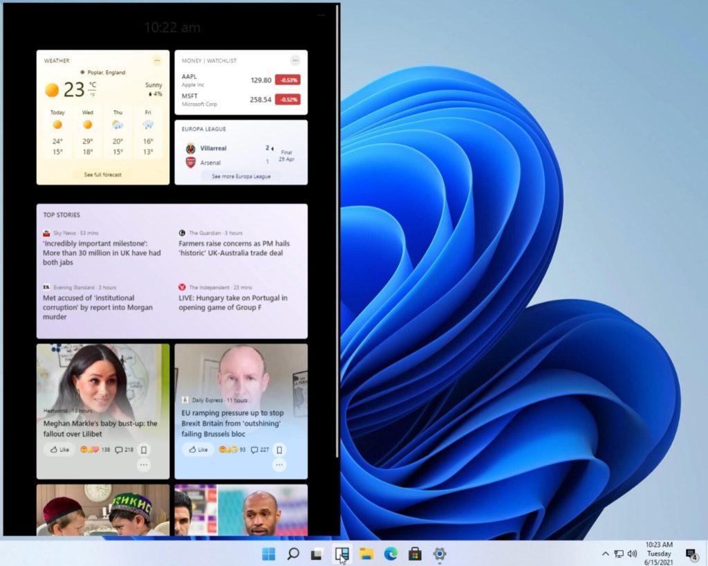 Image 7 : Windows 11 dévoile son interface avec un peu d’avance