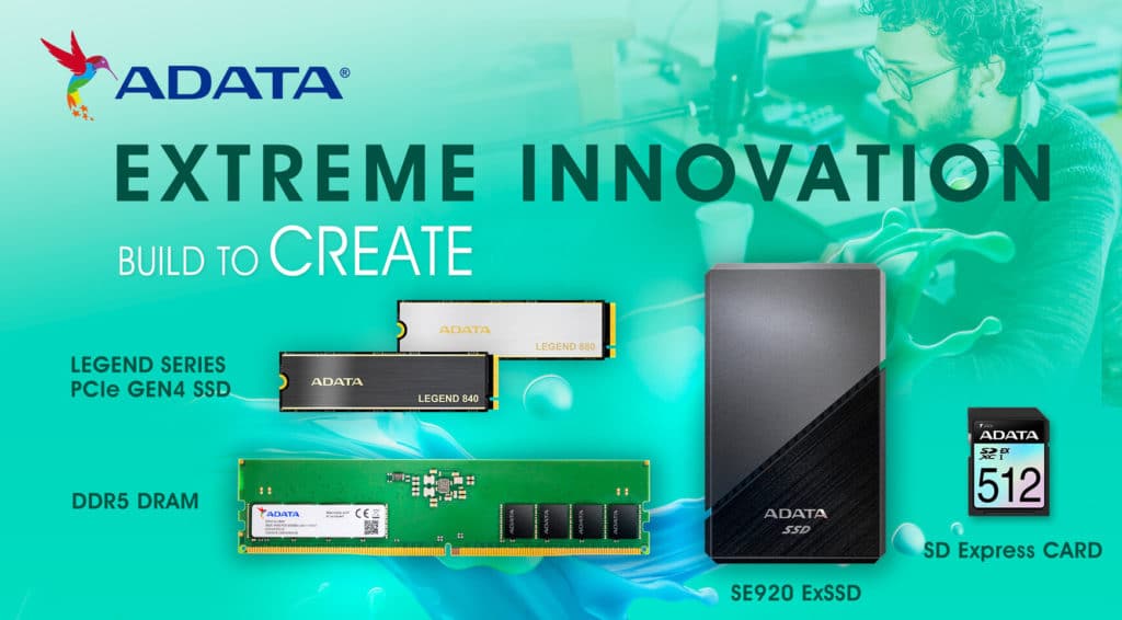 Image 1 : Adata présente plein de nouveaux produits, dont des barrettes XPG DDR5-12600