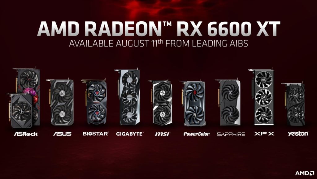 Image 1 : Toute l'offre Radeon RX 6600 XT des partenaires d'AMD