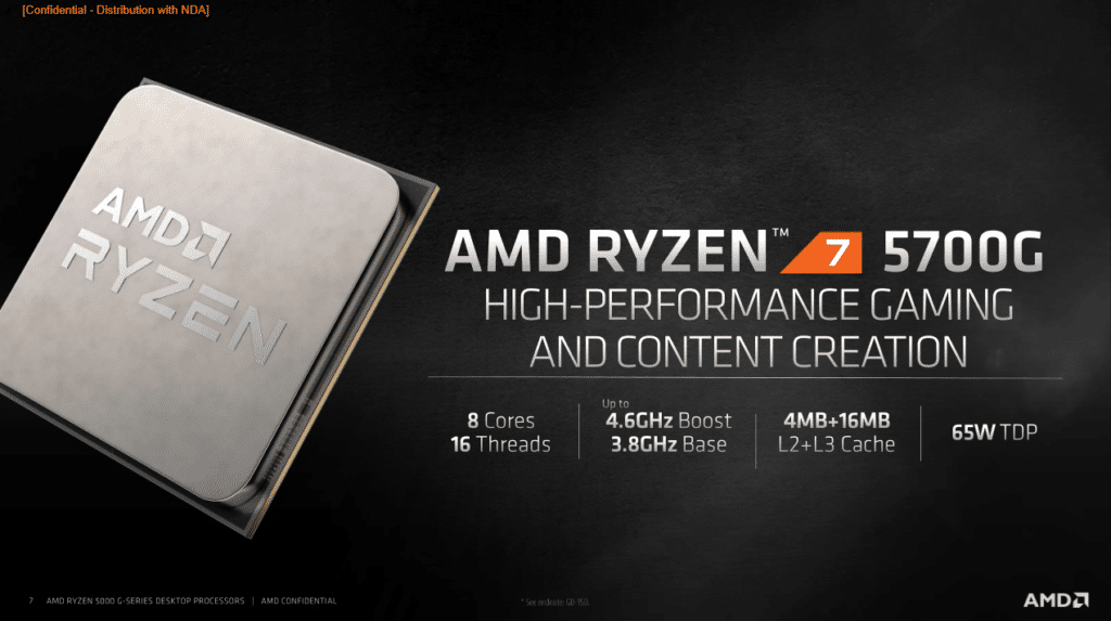 Image 5 : AMD lance ses APU Ryzen 5000-G sur le marché DIY