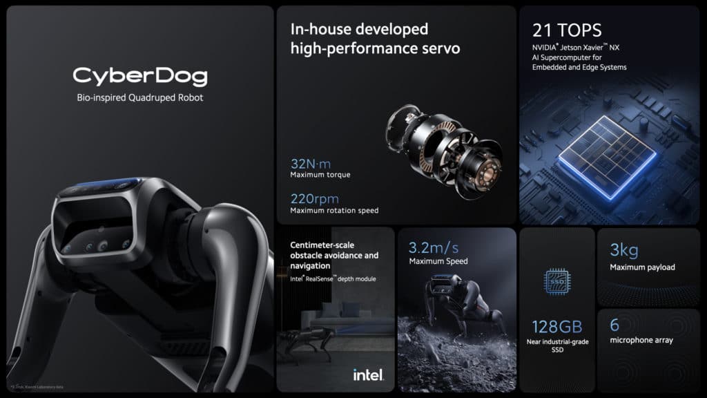 Image 1 : Xiaomi présente CyberDog, son chien-robot open source