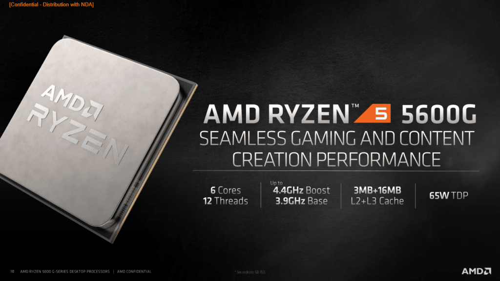 Image 8 : AMD lance ses APU Ryzen 5000-G sur le marché DIY