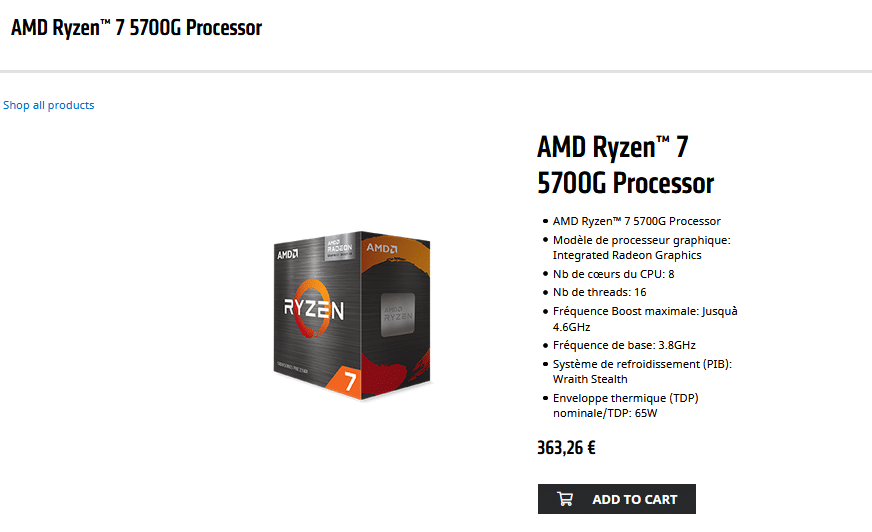 Image 1 : AMD lance ses APU Ryzen 5000-G sur le marché DIY