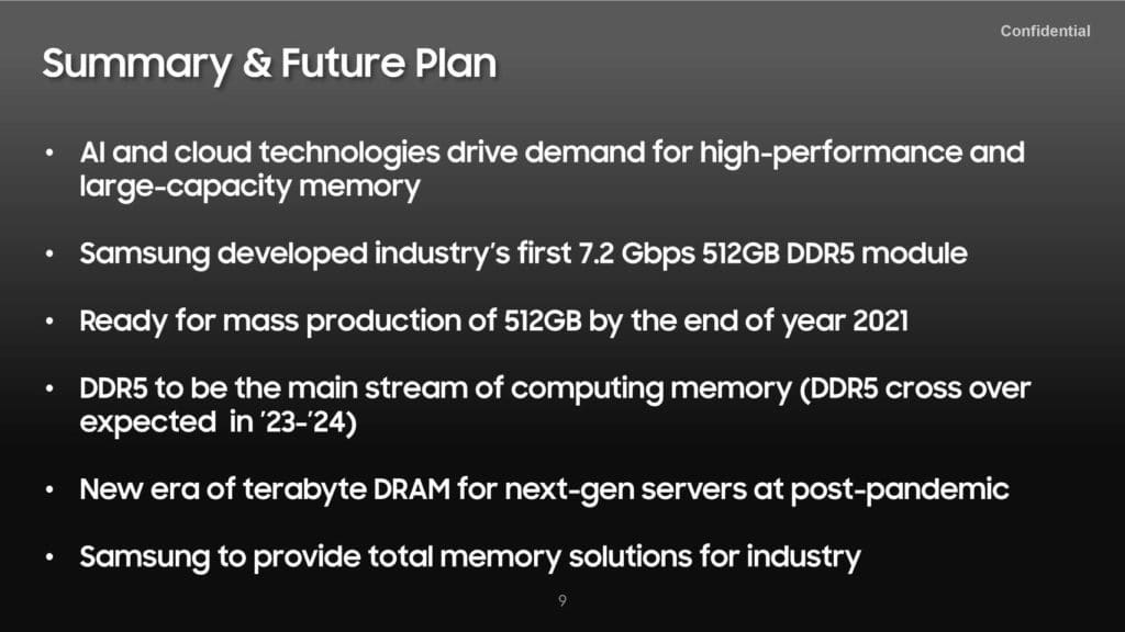 Image 4 : Samsung détaille son module mémoire DDR5-7200 de 512 Go