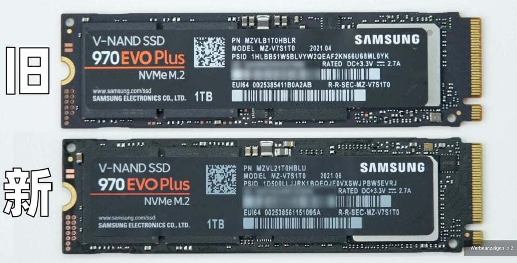 Image 1 : Quand Samsung et Western Digital modifient en douce les composants de leurs SSD...