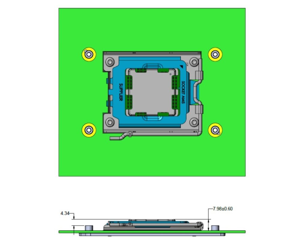 Image 2 : Les dissipateurs CPU AM4 seraient compatibles avec le socket AM5