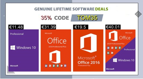 Image 1 : Jusqu’à 91% de remise et une licence à vie Windows 10 à 11,48€ chez Cdkeysales
