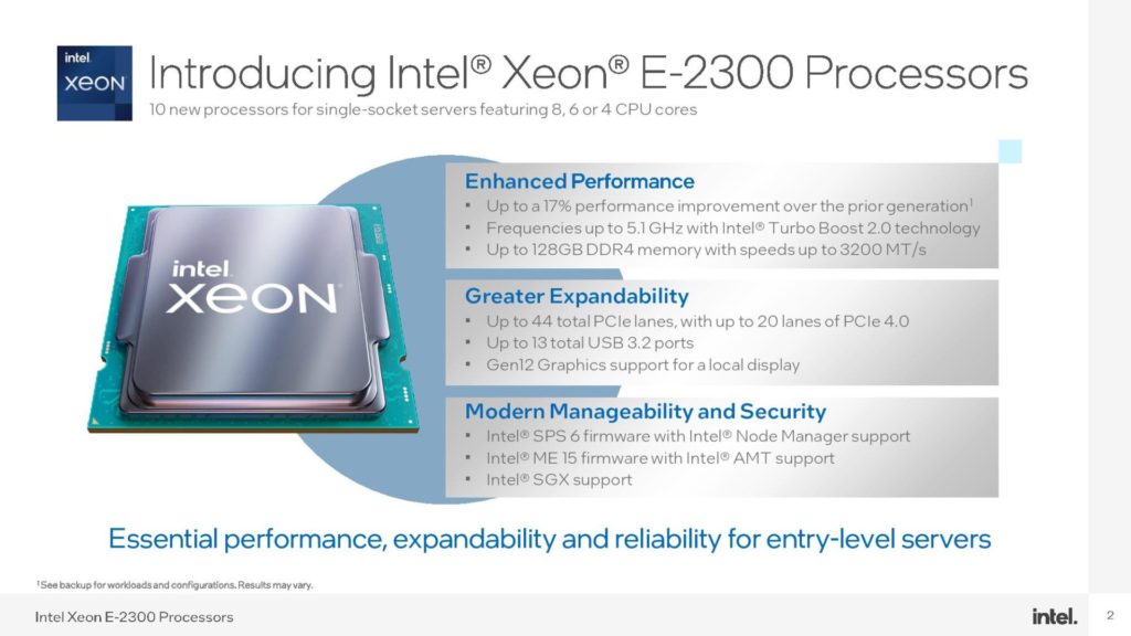 Image 4 : Intel lance des processeurs Xeon E-2300 Rocket Lake