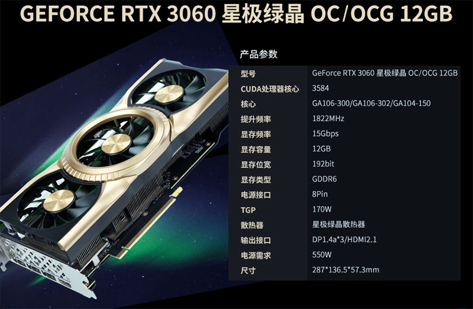 Image 1 : Galax et Gainward listent des RTX 3060 munies d'un GPU GA104