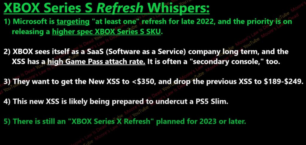 Image 1 : Une Xbox Series S Refresh avec un SoC gravé en 6 nm ?