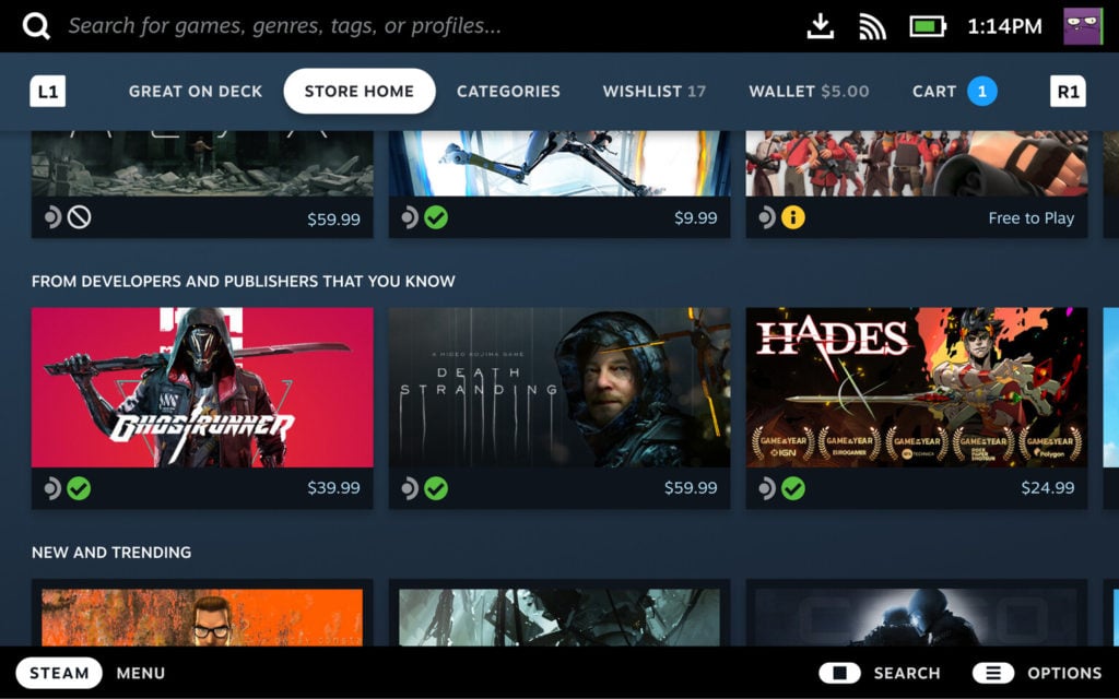 Image 2 : Valve instaure un programme de certification des jeux pour son Steam Deck