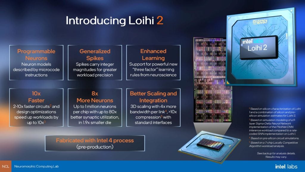 Image 8 : Intel présente Loihi 2, son processeur neuromorphique de deuxième génération