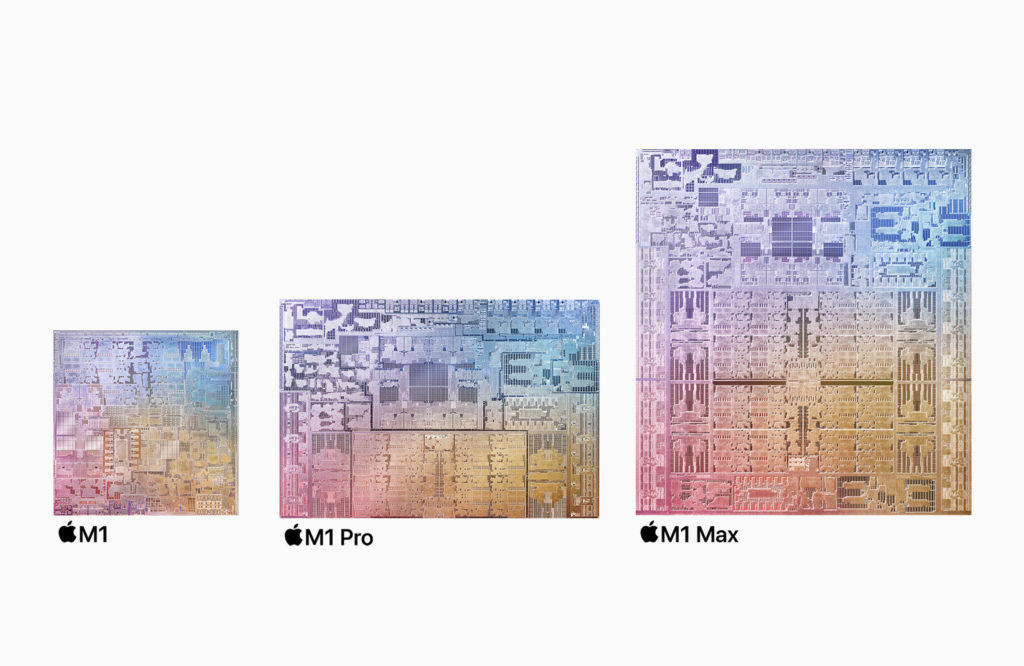 Image 1 : Apple M1 Pro et M1 Max : des M1 hypertrophiées de cœurs GPU