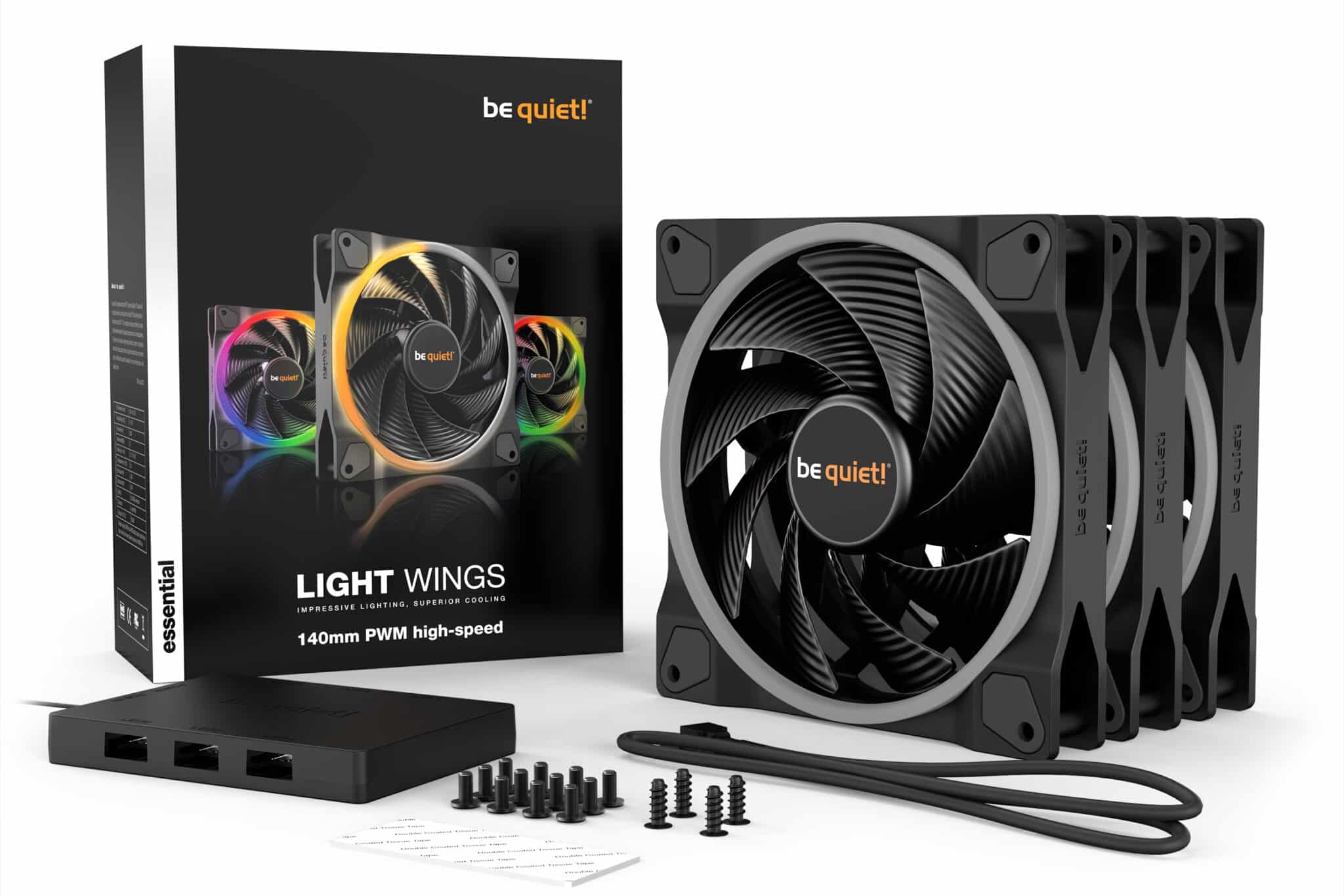 02 light wings 140mm pwm high speed triple pack 2