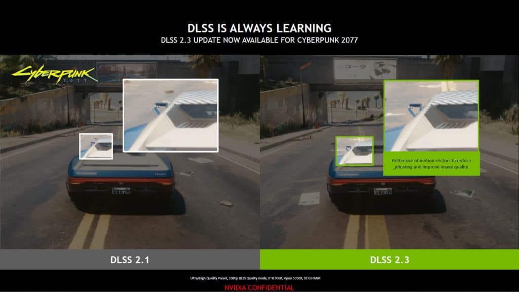 Image 1 : NVIDIA présente le DLSS 2.3 ainsi que son outil de comparaison et d'analyse d'images ICAT