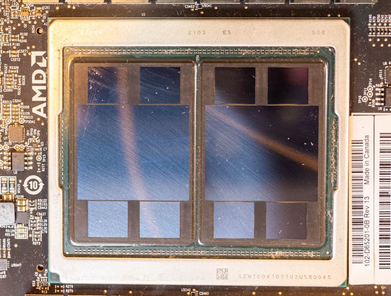 Image 3 : Plusieurs clichés de l'Instinct MI250X d'AMD