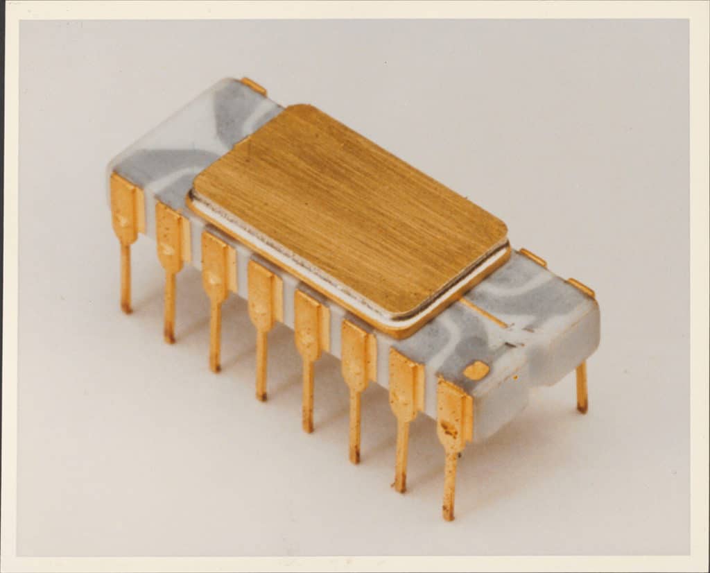 Image 1 : L’Intel 4004, premier processeur de l’entreprise, a un demi-siècle