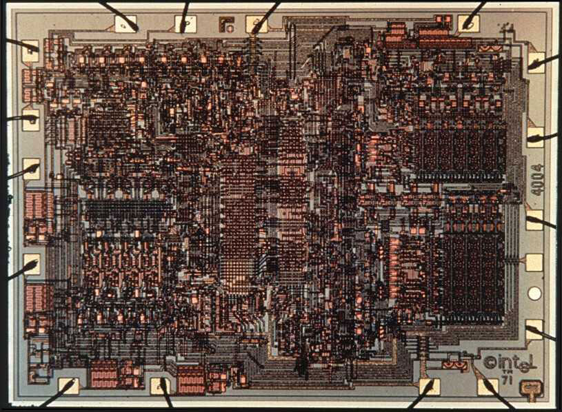 Image 2 : L’Intel 4004, premier processeur de l’entreprise, a un demi-siècle