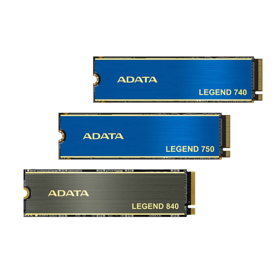 Image 1 : Adata lance trois SSD M.2 2280 Legend, deux en PCIe Gen3, un en PCie Gen4
