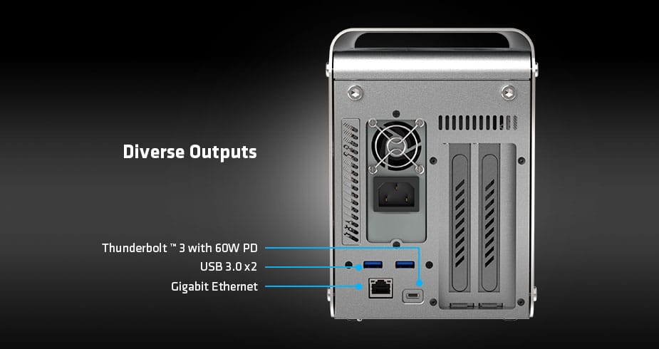 Image 3 : Sapphire lance un eGPU GearBox 500 abritant une Radeon RX 6600 XT
