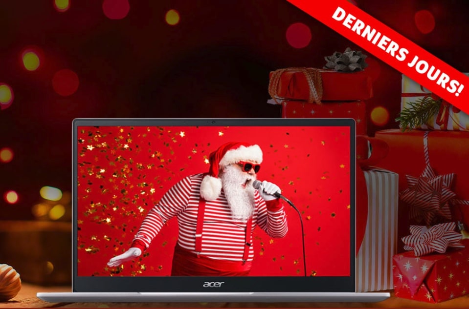 Image 1 : Dernières promos de Noël chez Acer : jusqu’à 300 euros sur ses portables et moniteurs gaming