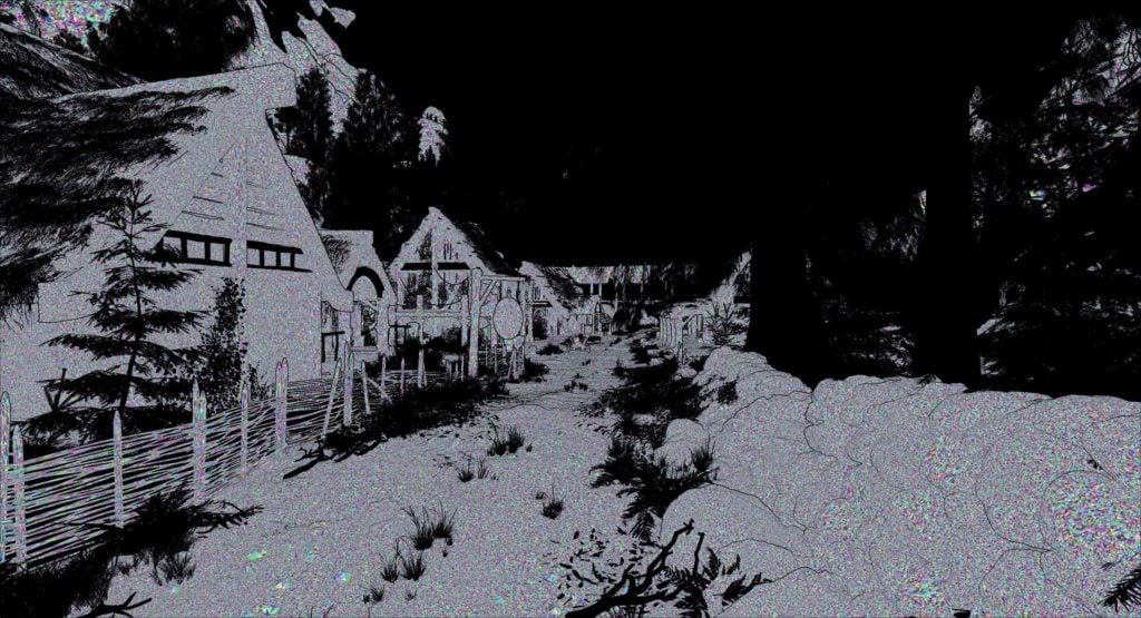Image 8 : Le village de Rivebois de Skyrim érigé dans l'Unreal Engine 5