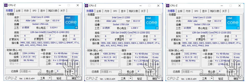 Image 1 : Les Core i3-12100 / 12300 et Core i5-12400 à l'épreuve de Cinebench R20/R23, CPU-Z, CS GO