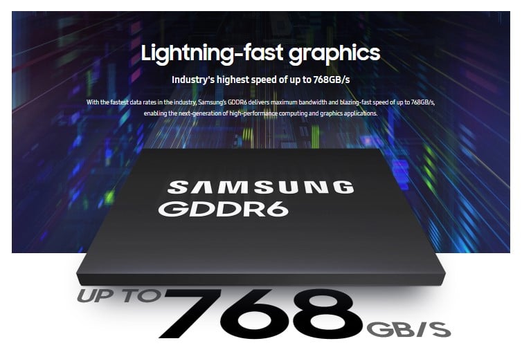 Image 2 : Samsung teste de la mémoire GDDR6 à 24 Gbit/s