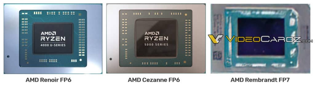 Image 2 : Un cliché et des spécifications pour les APU AMD Rembrandt