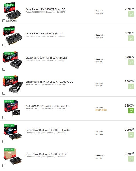 Image 4 : La Radeon RX 6500 XT est officiellement indisponible