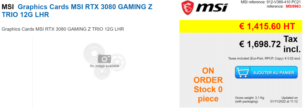 Image 4 : Les GeForce GTX 3080 12 Go seront mises en vente à 15 heures en France