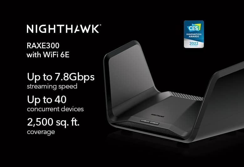 Image 1 : NetGear dévoile un nouveau routeur Nighthawk Tri Band WiFi 6E ainsi qu'un routeur 5G